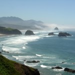Oregon Coast with Hatstack Rock in the background